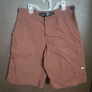 Men's Rust Swim Trunks with Belt